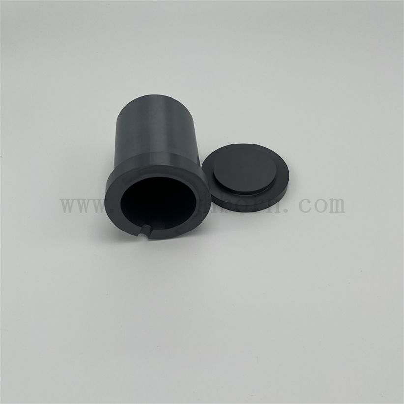Traitement de précision sans pressage Slicon Carbide Sic Cerramic Merting Crucible Inner Mur Polied Ceramic Oil Cup