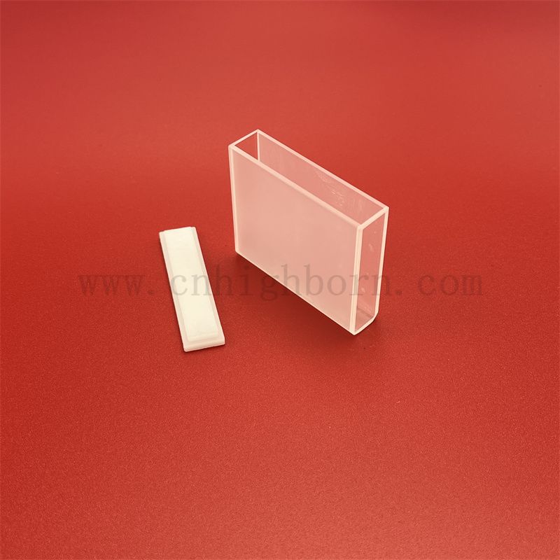 Couvette d'échantillon fluorescent de laboratoire CUVETTE 17,5 ml Q / G108 Cellule en verre de quartz