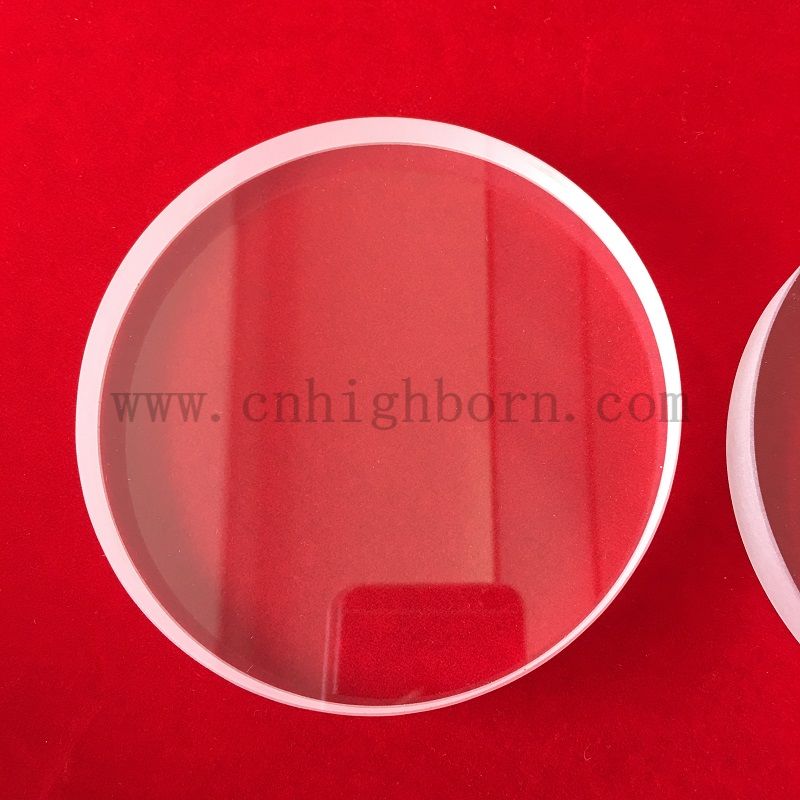 disque en verre de quartz clair