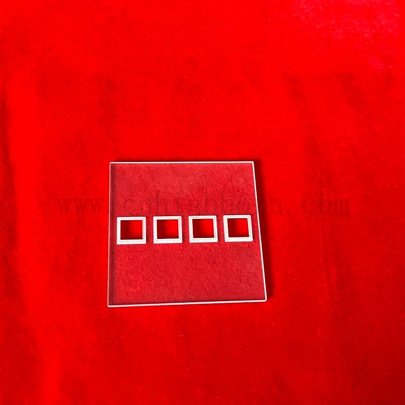 Panneau en verre de quartz poli avec multibore pour le tourbillon de l'eau de laboratoire