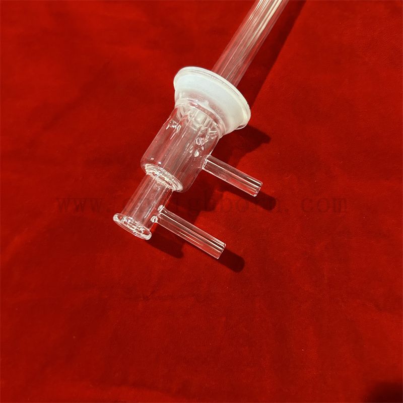 Résistance à la chaleur claire Forme personnalisée Tube en verre de silice fusionnée