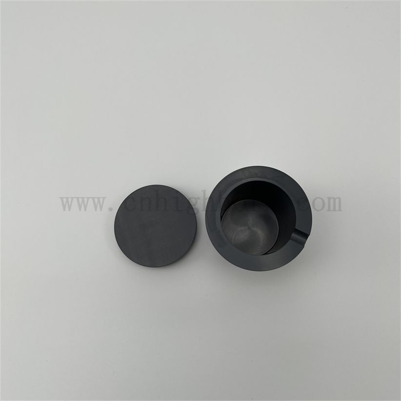 Traitement de précision sans pressage Slicon Carbide Sic Cerramic Merting Crucible Inner Mur Polied Ceramic Oil Cup