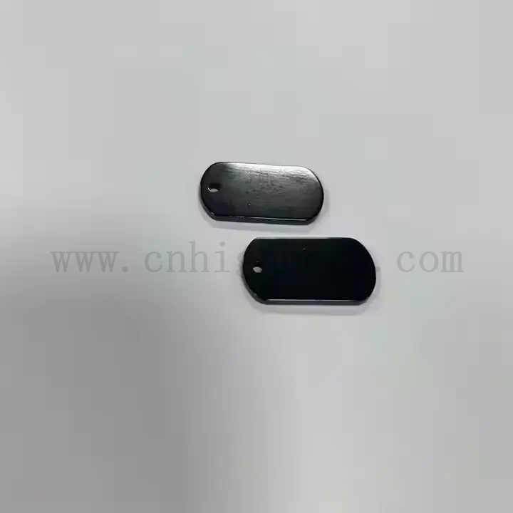 Plaque de zircone noire personnalisée Pièce en céramique zro2