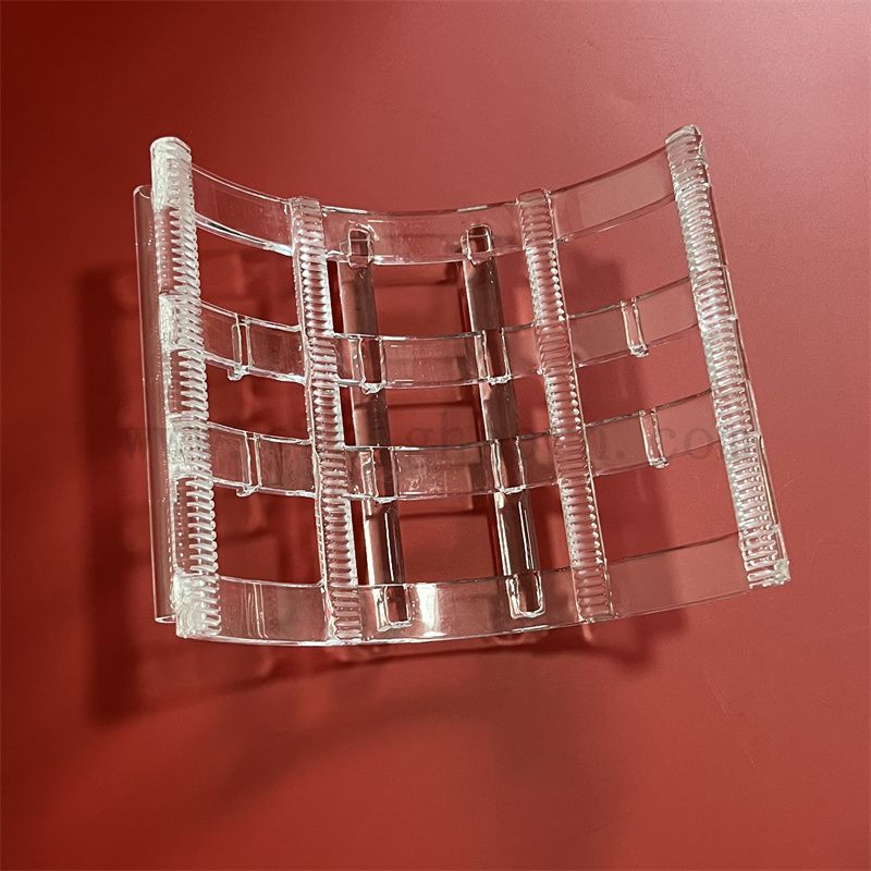 Fourniture d'usine Énergie solaire personnalisée transparent transparent en verre de silice fusionnée Board en verre