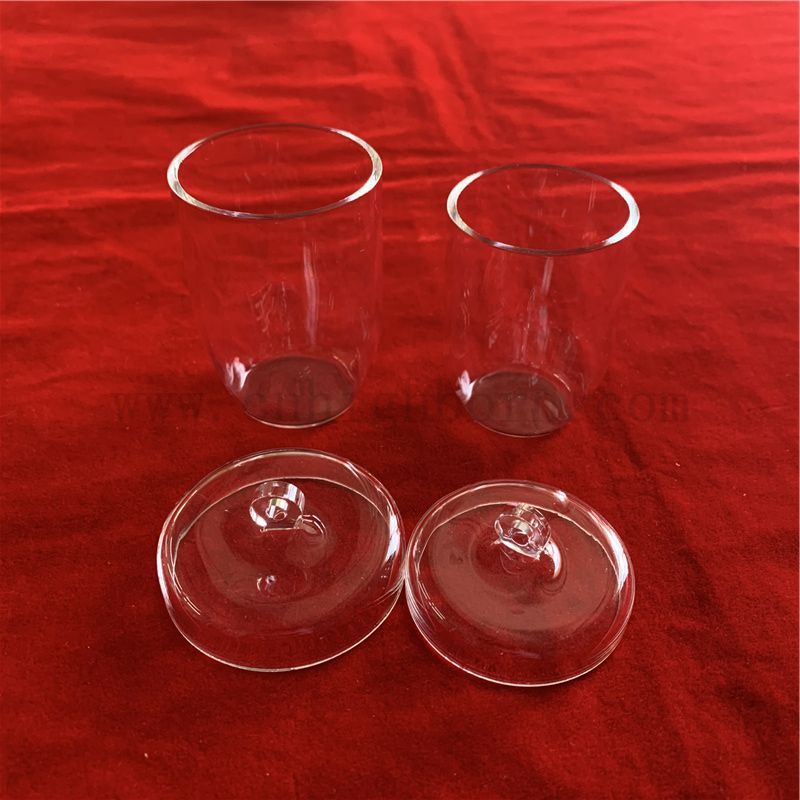 Résistance à la corrosion élevée CRUCIBILLE DE VERRE TRANSPARENT