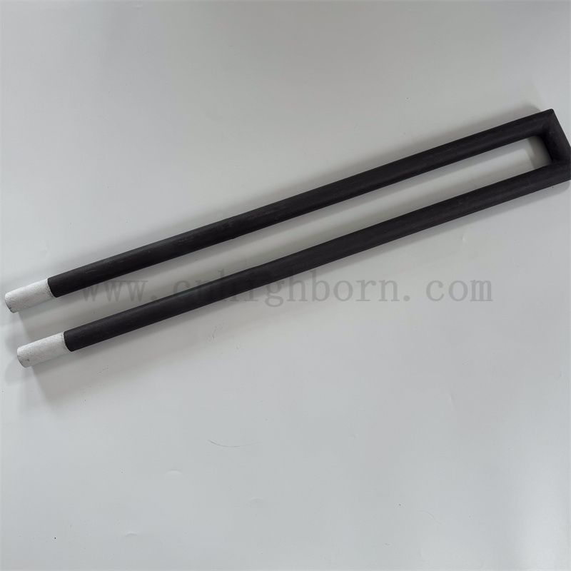 Élément de chauffage en carbure de silicium réfractaire isolant SIC Céramique U Type