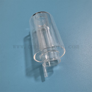 Tube en verre transparent à double couche personnalisée à la chaleur et à la corrosion