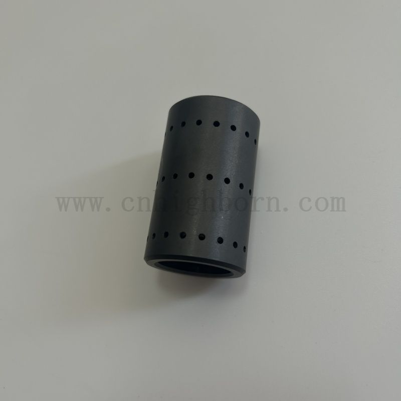Tube en céramique SIC personnalisé tube en carbure de silicium avec des trous