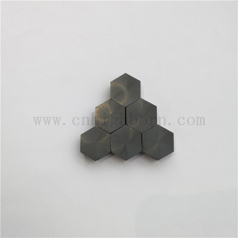 Carbure de silicium fritté 30 mm carreaux de céramique sic hexagonale