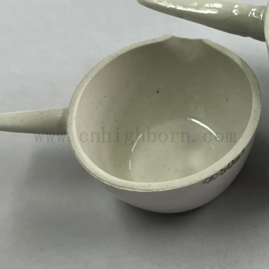Plat d'évaporation en céramique de plat volatil de porcelaine de laboratoire avec le bec