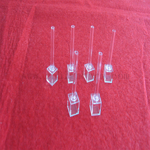 Cuvette en verre de quartz de cuvettes de chambre à gaz atomique de quartz de laboratoire