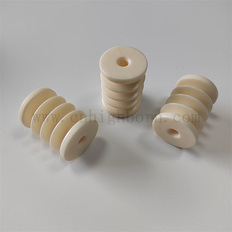 Textile en céramique en céramique Guide de fil à rouleau alumine en céramique Textile Machines de tapis