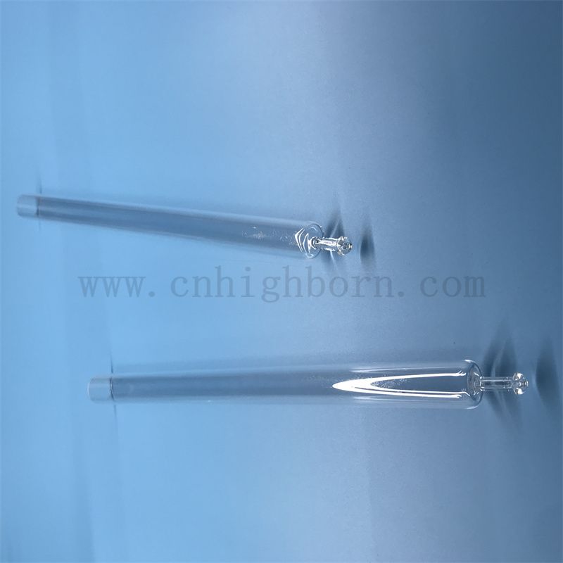 Résistance à la chaleur personnalisée transparent en verre de silice fusionnée transparente