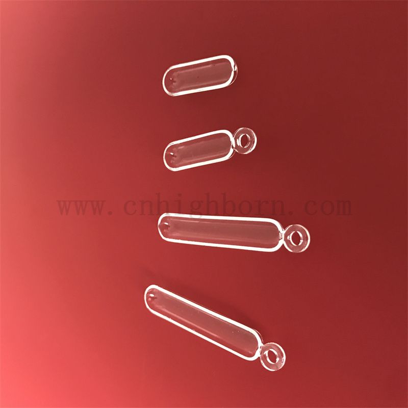  Résistance à la chaleur personnalisée transparent transparent en verre de quartz de silice fusionnée