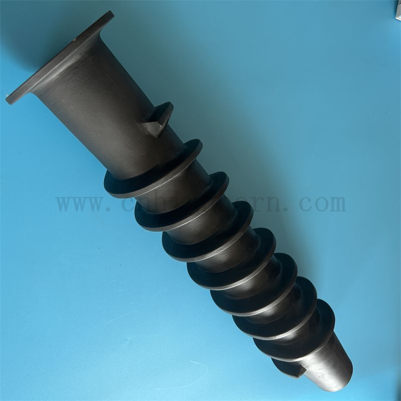 Résistance à la corrosion RBSIC Céramique Fileted Tube Sisic Silicon en carbure de carbure