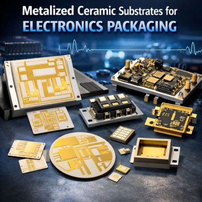 Substrats en céramique métallisés pour emballages électroniques