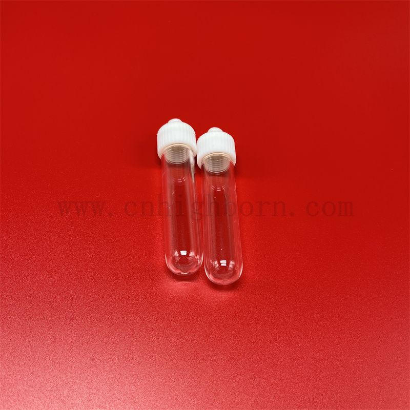 Tube de quartz &agrave; fond rond 