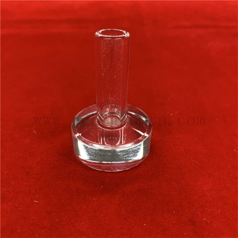 Tapé de forme T Publié à haute pureté Fonction Fonction de silice Tourbe à chaleur Clean en verre Pipes en verre