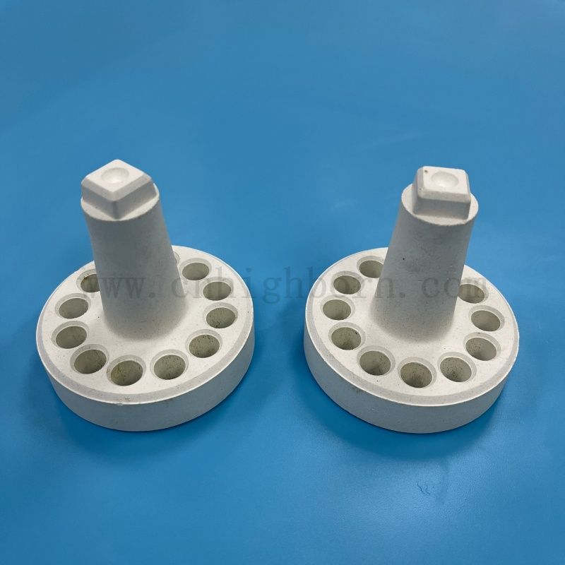 Base de support de tube de rayonnement en céramique haute température en corindon mullite