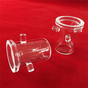 Creuset en verre de quartz clair adapté aux besoins du client par résistance thermique de recherche en laboratoire