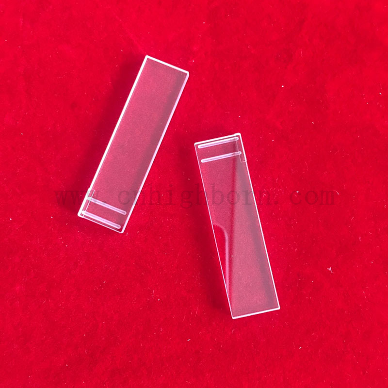 Pièces CNC spéciales transparentes Assiette à fente de quartz de fantaisie