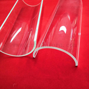 Demi-tube de quartz de panneau de verre de quartz d'arc à hautes températures de résistance