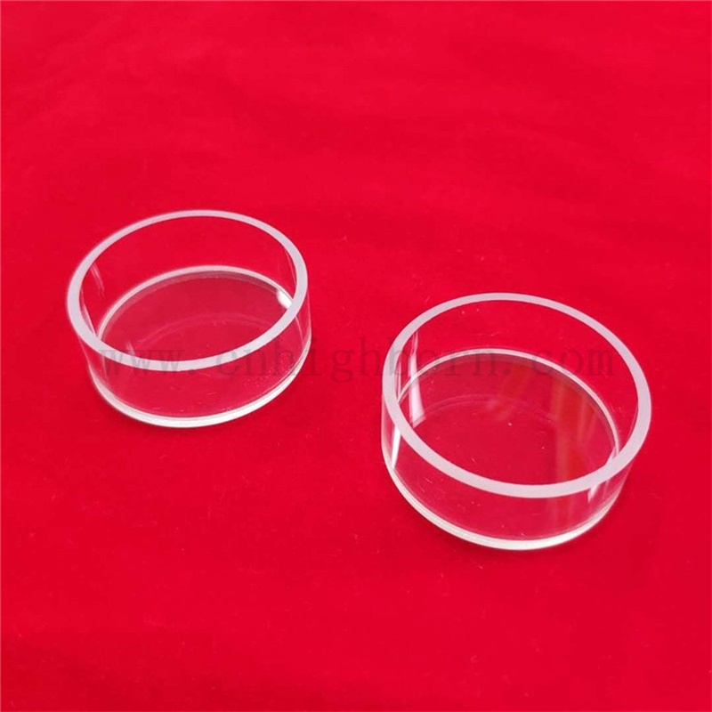 Cellules de quartz transparent pour les mesures de réflexion 12 ml de cellules en verre cylindrique spectrophotomètre rond CUVETTE Quartz