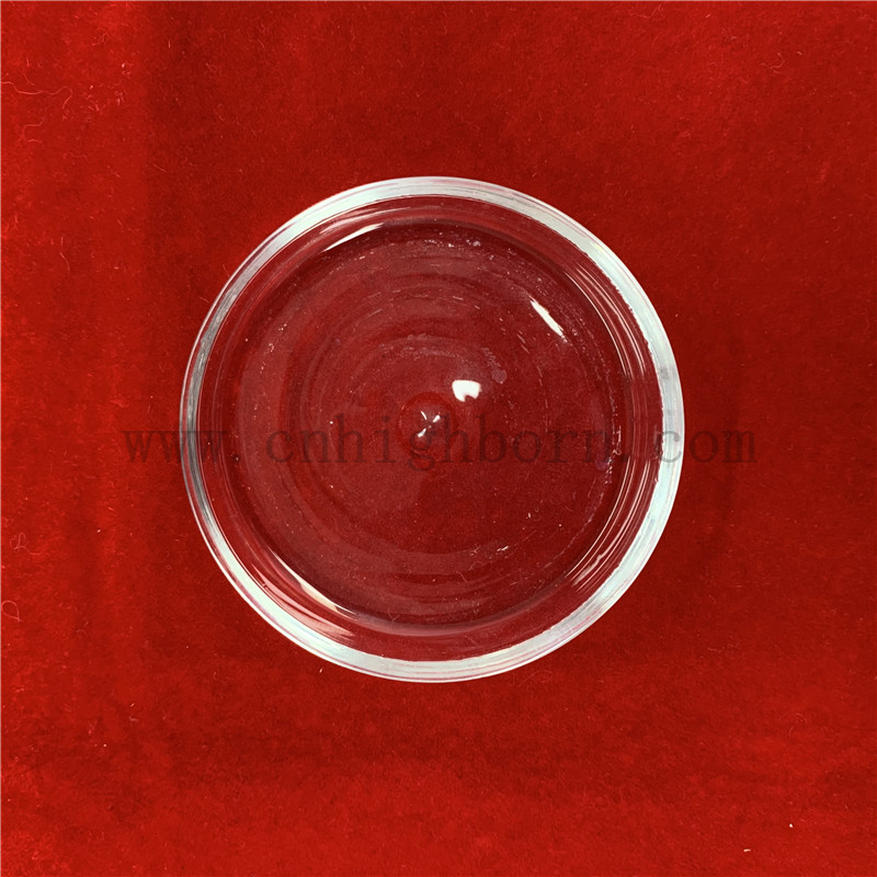 Le laboratoire utilise la résistance à la chaleur claire en verre rond en verre de Pétri