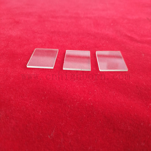 Plaque de verre de quartz transparente carrée d'épaisseur de 1 à 10 mm pour lampe chauffante