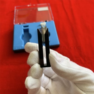 Verrerie de laboratoire Micro Cuvette à cellules de Quartz de 1ML avec paroi noire, Cuvette en verre de Quartz avec couvercle