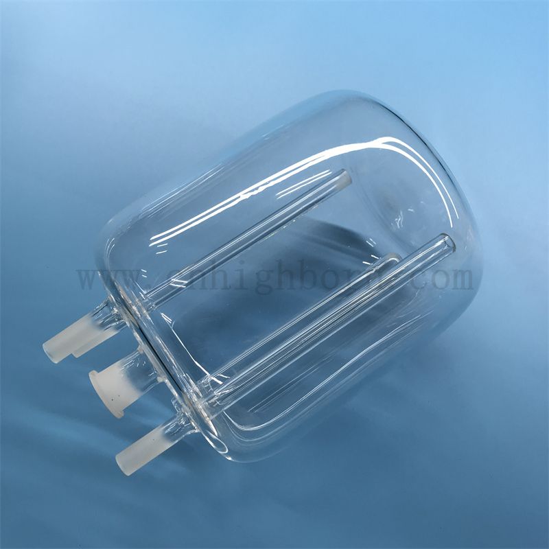Résistance à haute résistance à la température Transparente Réacteur en verre personnalisé