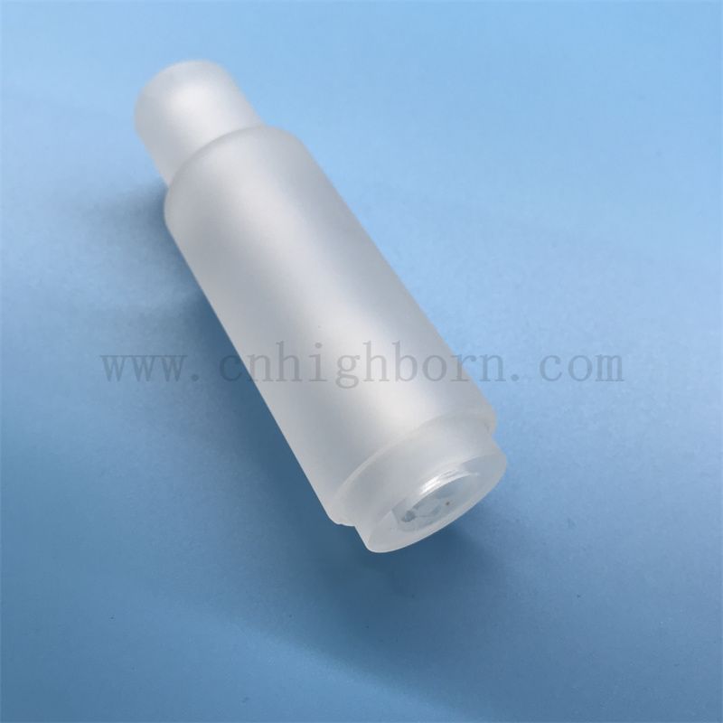 Résistance à la chaleur tube en verre de quartz personnalisé translucide avec forage laser