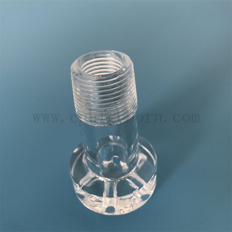 Verbe personnalisée Clear Corrosion résistant aux tubes en quartz en vitre