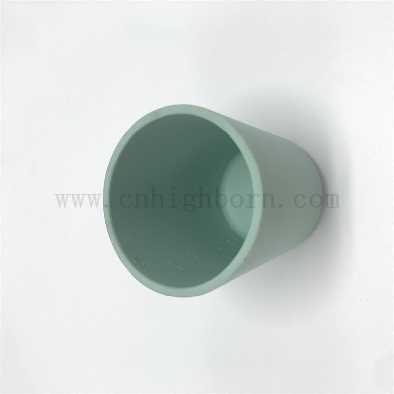 Bol à eau douce pliable incassable de gaspillement à plat en silicone portable tasse en caoutchouc silicone