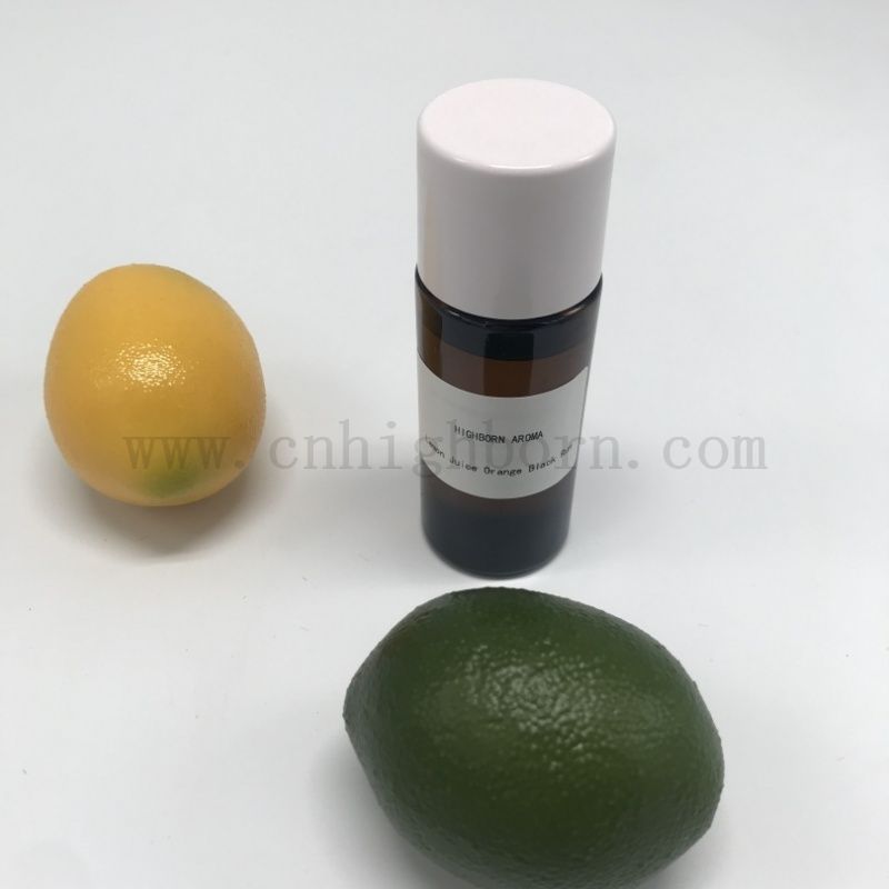 Jus de citron orange noire fruits concentrés fruits saveurs à l'huile de parfum d'huile