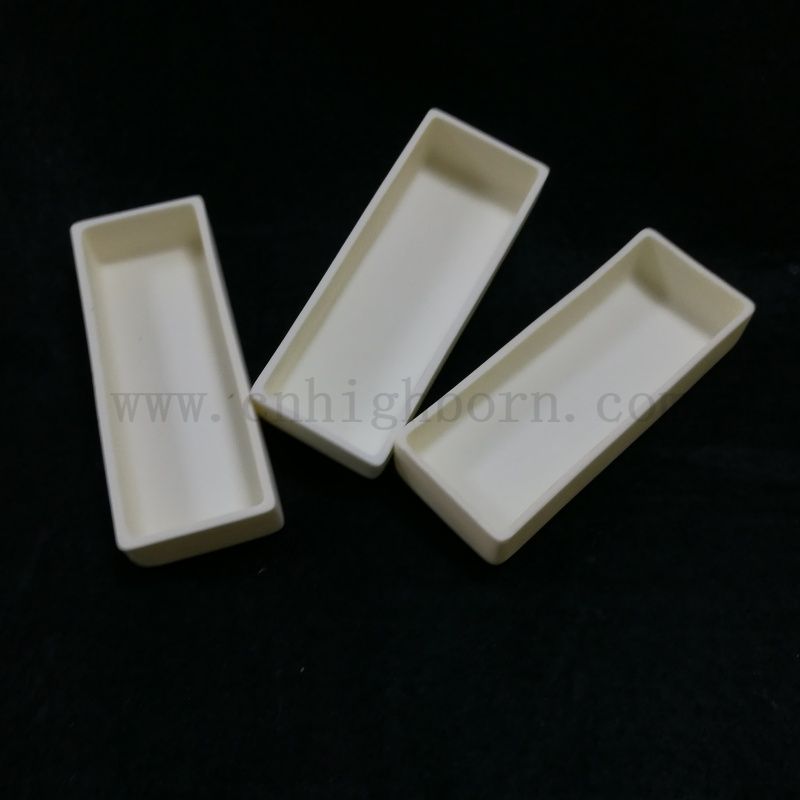 Confractoire Corundum en céramique Boat à combustion 99% AL2O3 CURIGING CURIGIN