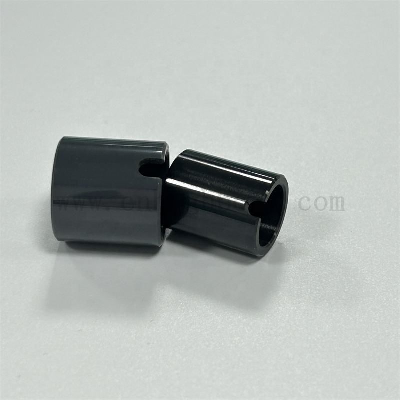 Zircone noire tube irrégulier isolant de surface de surface zro2 tuyau en céramique