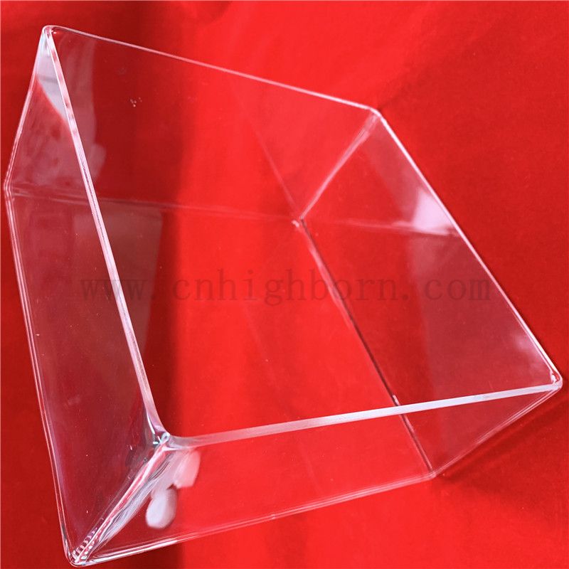 Résistance à la chaleur Personnalise en verre de quartz de silice fusionnée transparente