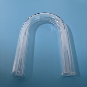 Résistance à la chaleur U Forme Transparent en verre de silice personnalisée Transparente