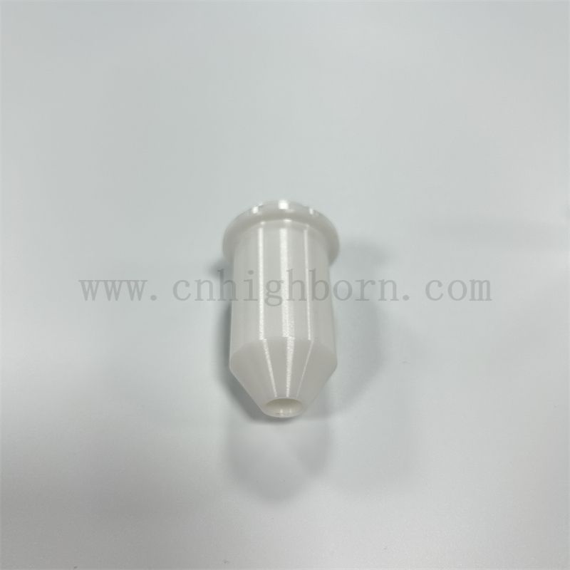 Résistance à l'usure industrielle Zircone en céramique Bouche d'aspiration Bulle Précision Buse céramique / Zircone Pièce céramique
