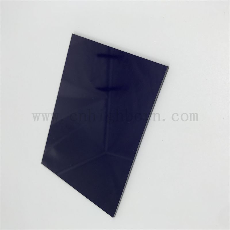 Plaque de passe en verre de filtre optique personnalisée pour équipement médical et de beauté