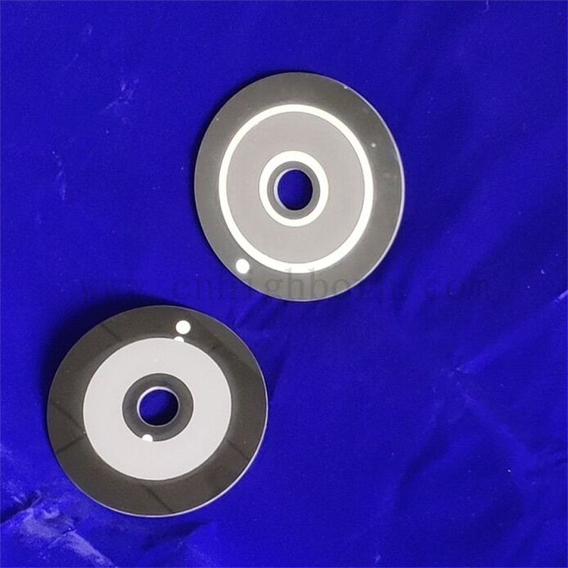 Résistance à la chaleur Black Round céramique Far-infrarouge Verre Chauffage de chauffage 