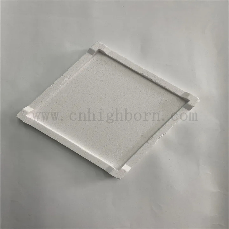 Assiette en céramique setter en alumine haute alumine personnalisée pour four