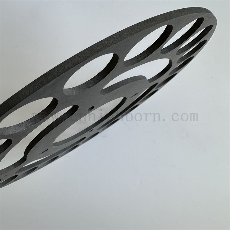 Résistance à l'usure RBSIC Silicon Carbure Ceramic Disc Sisic Plate Sic