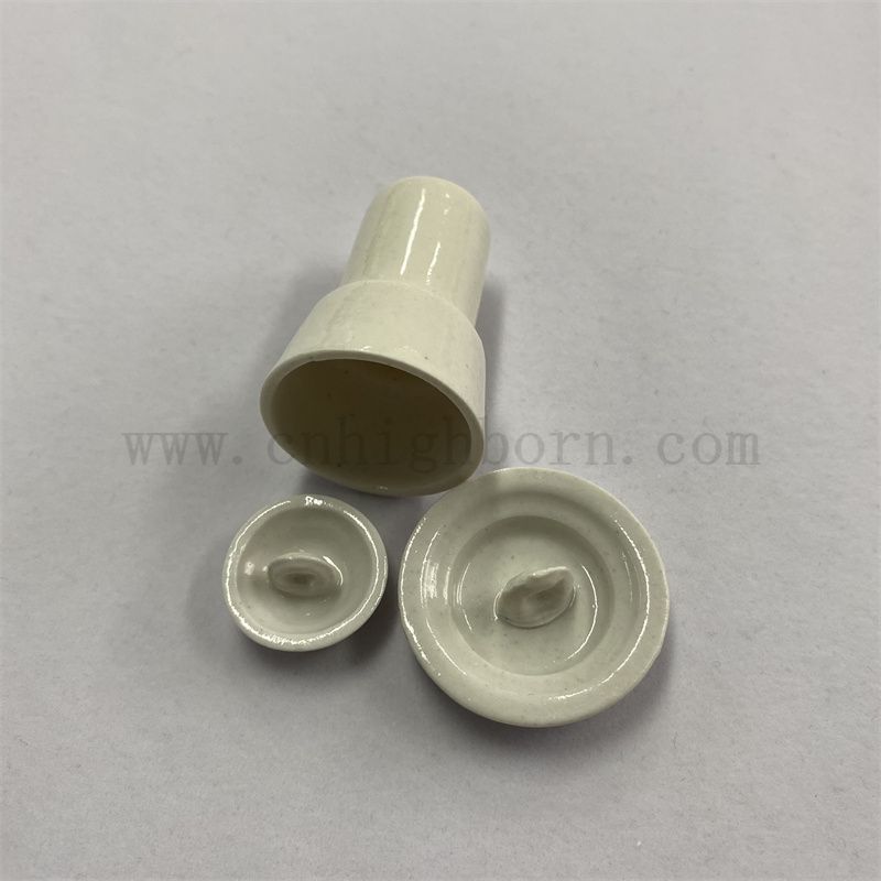 Porcelaine AL2O3 Double couche Crucible pour l'analyse du carbone Pot en céramique d'alumine