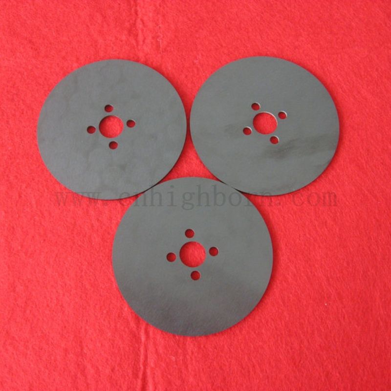 Laser personnalisé percé noir zircone plaque ronde Zro2 Disque en céramique