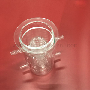  Récipient en verre de silice de quartz clair adapté aux besoins du client de résistance thermique