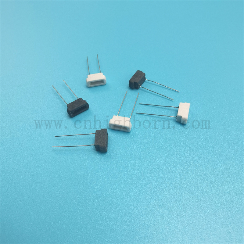 Couleur noire en céramique microporeuse personnalisée 9x4x4.3 mm Pâte de cigarette électronique Core atomisant avec plomb 