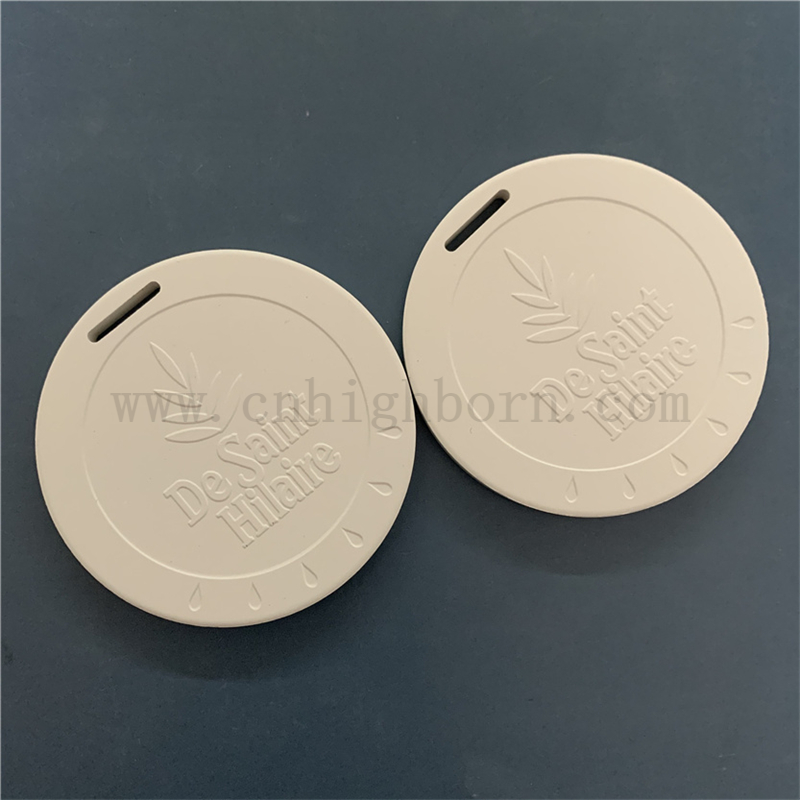 Logo à double côté suspension d'huiles essentielles parfumées à l'huile essentielle en pierre Plate arôme