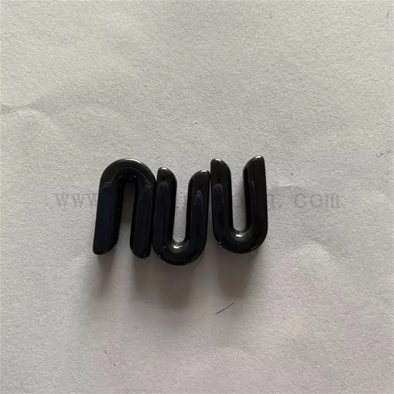 Guide de fil de fil à fente en céramique de titane noir Guide de fil de fil en céramique